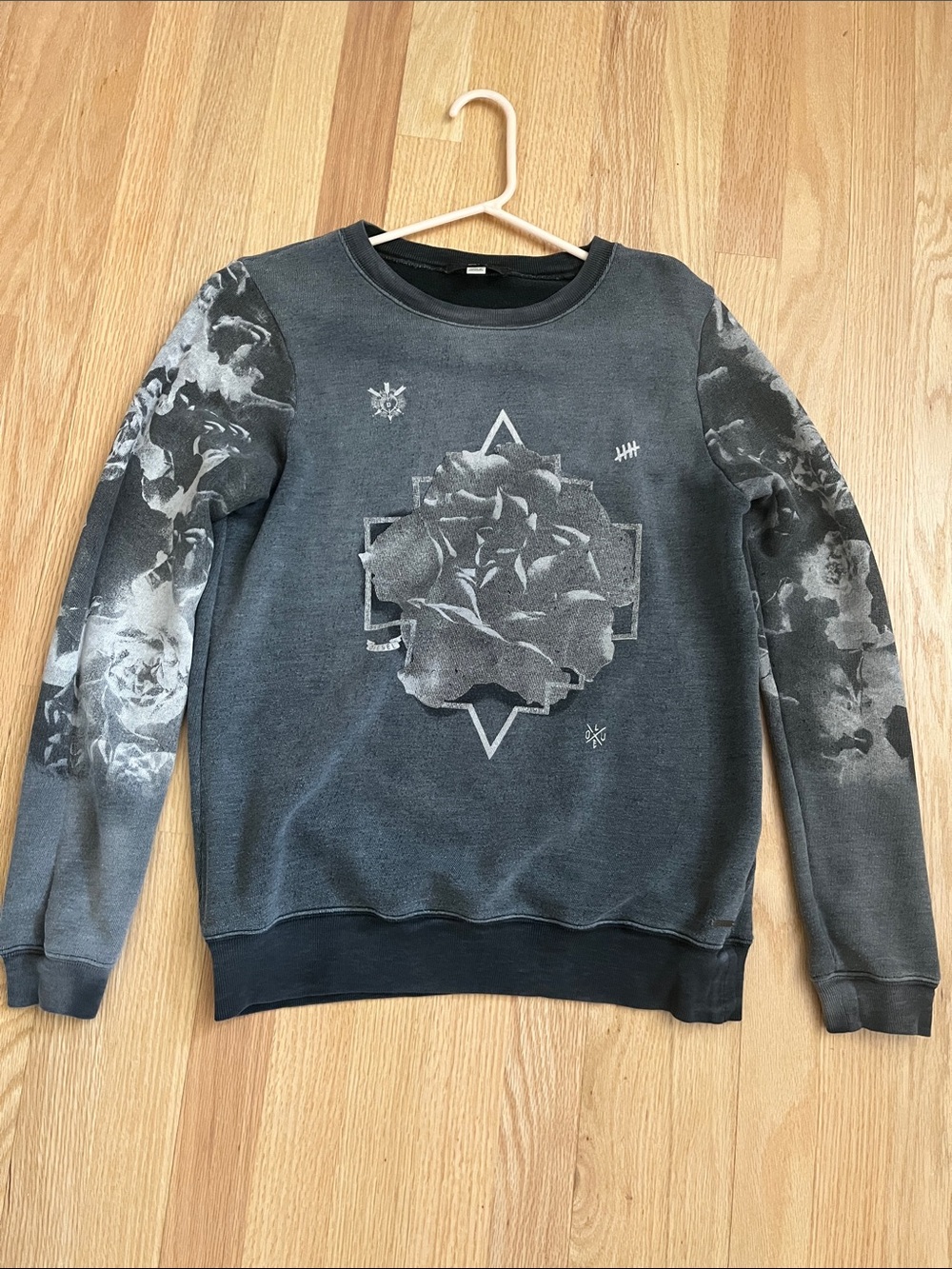 Diesel sweatshirt Rose graphic felpa XS